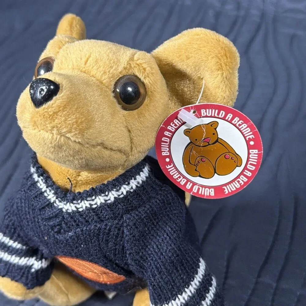 Build A Beanie Beagle Dog Plush Basketball Sweater Silver Dollar City Dollywood